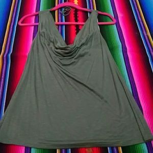 Draped front and back top